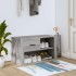 Mueble zapatero de madera contrachapada gris Sonoma 80x35x45