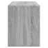 Mueble zapatero de madera contrachapada gris Sonoma 80x35x45