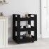 Carrito de cocina madera contrachapada negro 60x45x80