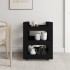 Carrito de cocina madera contrachapada negro 60x45x80