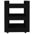 Carrito de cocina madera contrachapada negro 60x45x80