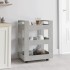 Carrito de cocina madera contrachapada gris hormigón
