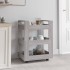 Carrito de cocina madera contrachapada gris Sonoma 60x45x80