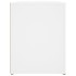 Mueble zapatero de madera contrachapada blanco 100x35x45