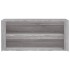 Mueble zapatero madera contrachapada gris Sonoma 100x35x45