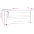 Mueble zapatero madera contrachapada gris Sonoma 100x35x45