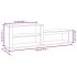 Mueble zapatero madera contrachapada marrón roble 150x35x45