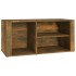 Mueble zapatero madera contrachapada roble ahumado 100x35x45