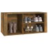 Mueble zapatero madera contrachapada roble ahumado 100x35x45