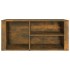 Mueble zapatero madera contrachapada roble ahumado 100x35x45