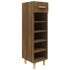 Mueble zapatero madera contrachapada marrón roble 30x35x105