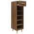 Mueble zapatero madera contrachapada marrón roble 30x35x105
