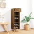 Mueble zapatero madera contrachapada marrón roble 30x35x105