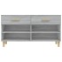 Mueble zapatero madera contrachapada gris Sonoma 102x35x55