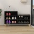 Mueble zapatero madera contrachapada negro 102x36x60