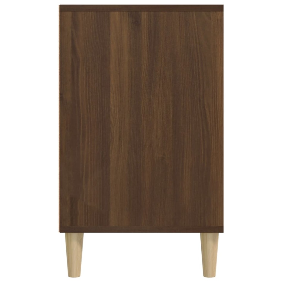 Mueble zapatero madera contrachapada roble marrón 102x36x60
