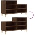 Mueble zapatero madera contrachapada roble marrón 102x36x60