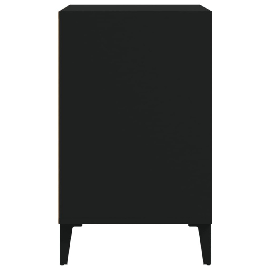 Mueble zapatero madera contrachapada negro 102x36x60