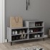 Mueble zapatero madera contrachapada gris Sonoma 102x36x60