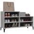 Mueble zapatero madera contrachapada gris Sonoma 102x36x60