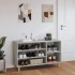 Mueble zapatero madera contrachapada gris hormigón 102x36x60