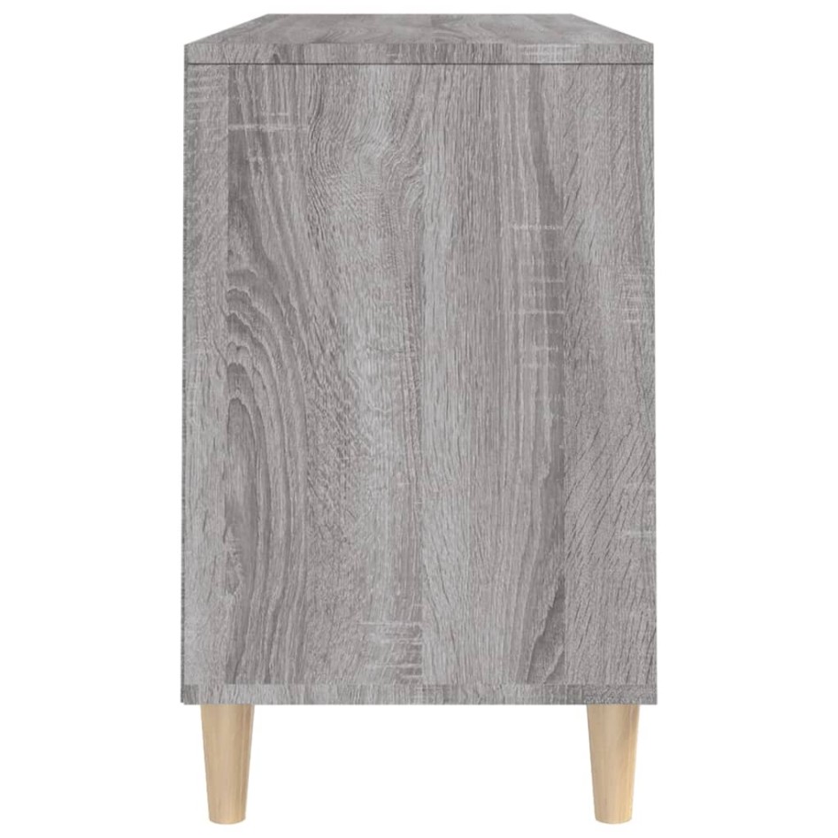 Mueble zapatero madera contrachapada gris Sonoma 102x36x60