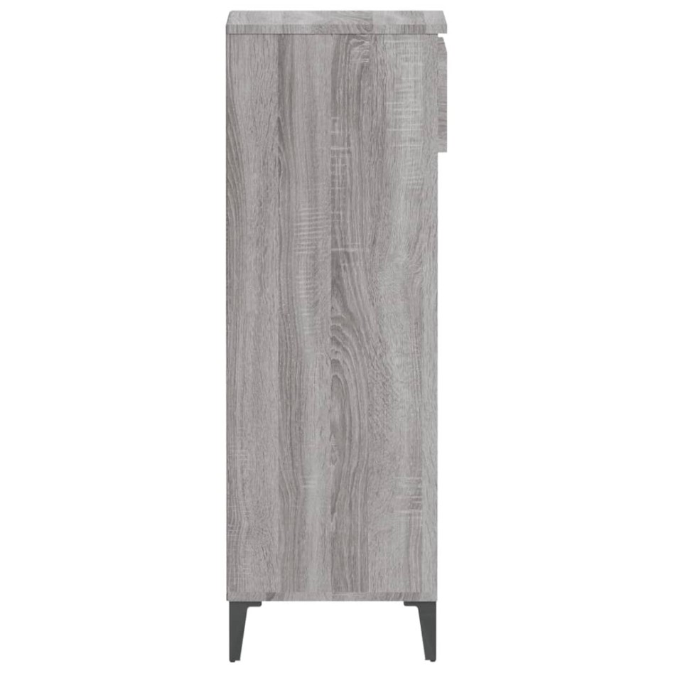 Mueble zapatero madera contrachapada gris Sonoma 40x36x105