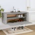 Mueble zapatero pared contrachapada gris hormigón 100x35x38