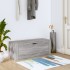 Mueble zapatero pared contrachapada gris Sonoma 100x35x38