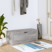 Mueble zapatero pared contrachapada gris Sonoma 100x35x38 cm