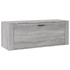 Mueble zapatero pared contrachapada gris Sonoma 100x35x38