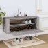 Mueble zapatero pared contrachapada gris Sonoma 100x35x38