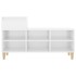 Mueble zapatero madera contrachapada blanco brillo 102x36x60