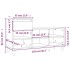 Mueble zapatero madera contrachapada blanco brillo 102x36x60