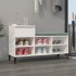 Mueble zapatero madera contrachapada blanco 102x36x60