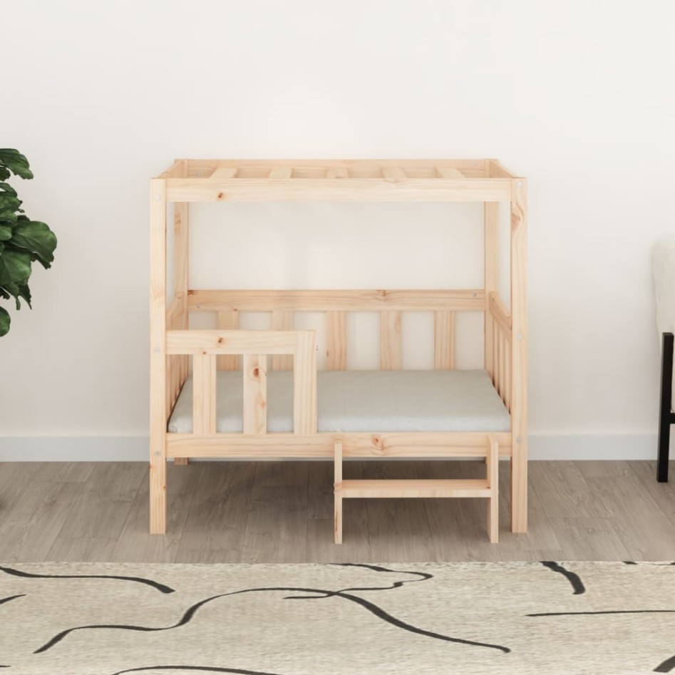 Cama para perros madera maciza de pino 95,5x73,5x90