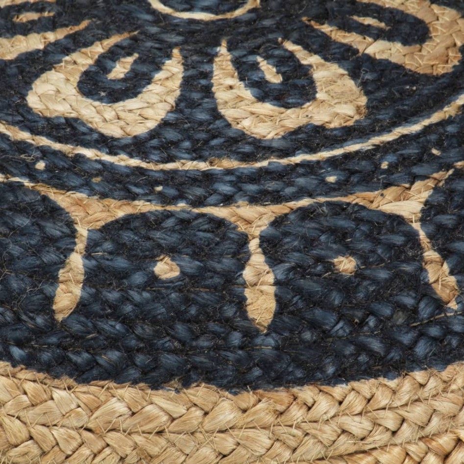 Puf hecho a mano azul 45x30 cm