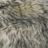 Alfombra de piel de oveja mezcla de gris oscuro 60x90