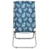 Sillas de playa plegables 2 uds tela con estampado de