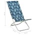 Sillas de playa plegables 2 uds tela con estampado de