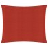 Toldo de vela rojo HDPE 160 g/m² 5x5