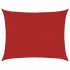 Toldo de vela HDPE rojo 160 g/m² 6x7