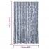 Cortina mosquitera chenilla azul y blanco 118x220