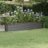 Jardinera arriate acero recubrimiento polvo gris 224x40x36
