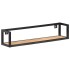 Estantes de pared 2 unidades 80 cm madera de mango