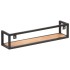 Estantes de pared 2 unidades 80 cm madera maciza