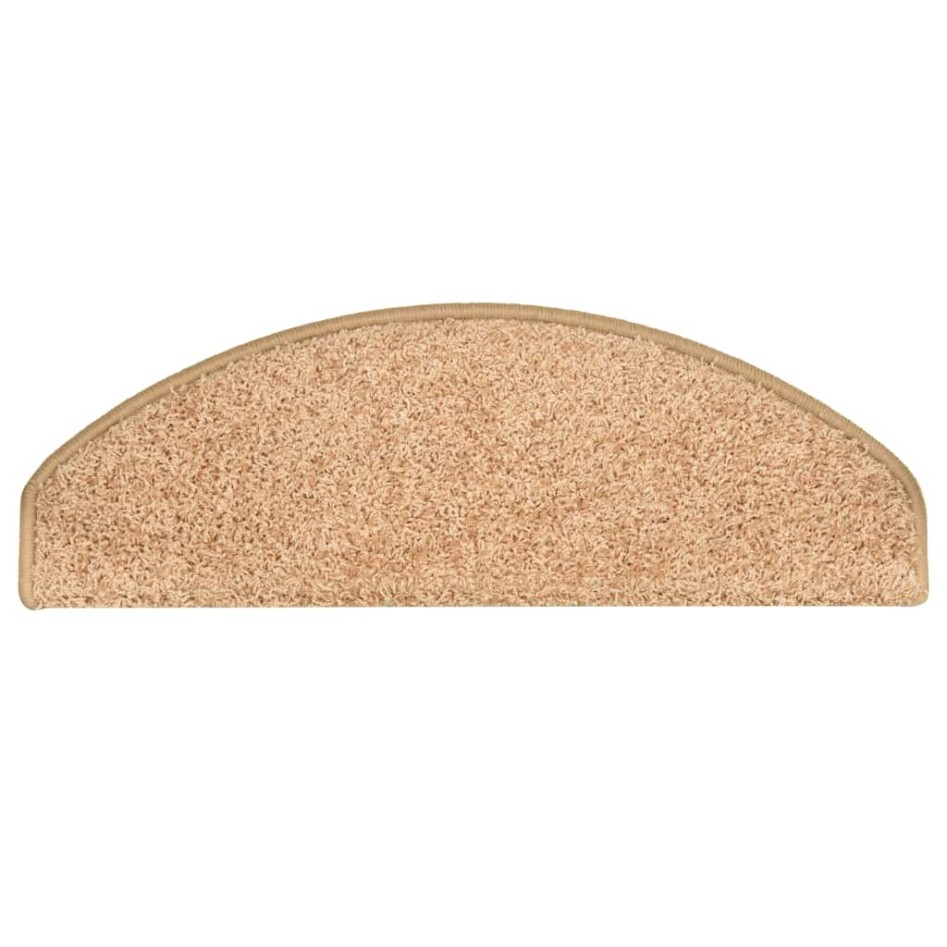 Alfombras de peldaños de escalera 15 uds dorado 65x21x4