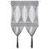 Cortina de macramé algodón gris antracita 140x240