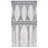 Cortina de macramé algodón gris antracita 140x240