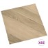 Lamas de suelo autoadhesivas 55 uds PVC marrón a rayas 5,11